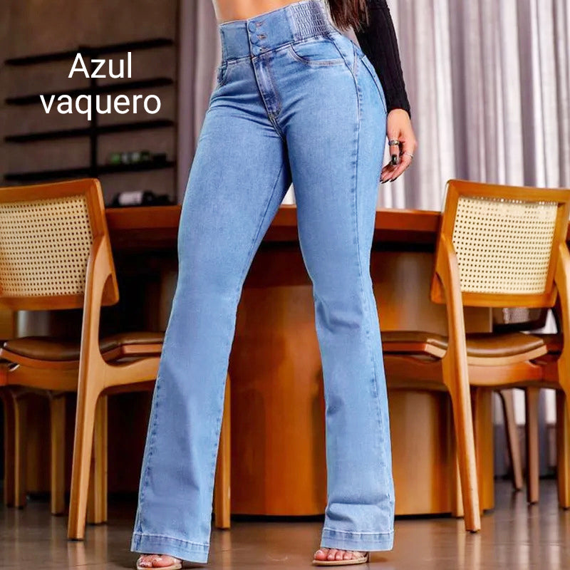 💕חידוש לאביב👖ג'ינס מתרחב עם מותניים גבוהות