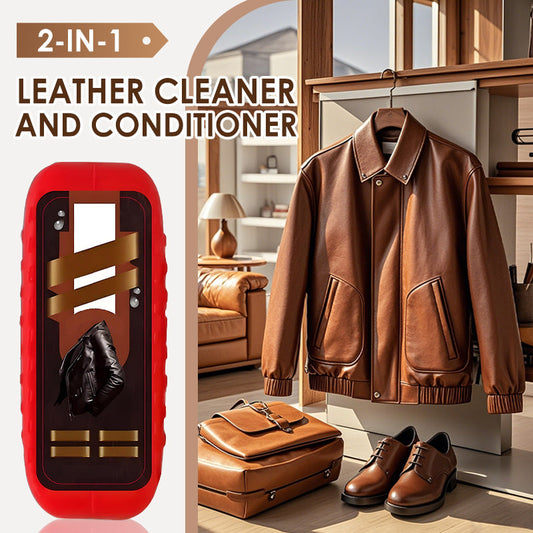 🔥2-in-1 Leather Cleaner and Conditioner – Restores shine, prevents cracking, and protects all leather! 🧴🛋️