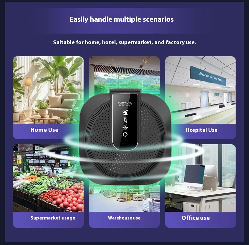 Ultrasonic anti-boating and rat repeller is powerful - 360° smart technology