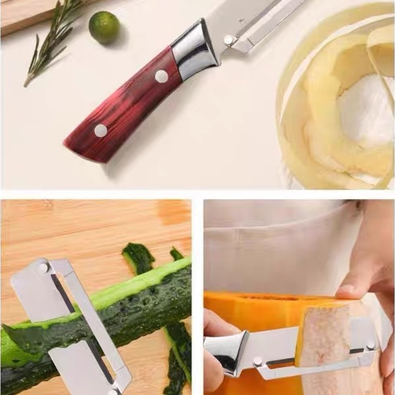 🥕 קנו 1 וקבלו 1 חינם! 🎁 קולפן מטבח רב-תכליתי – להב חד מפלדת אל-חלד, ידית ארגונומית ומנגנון סיבוב כפול ✨