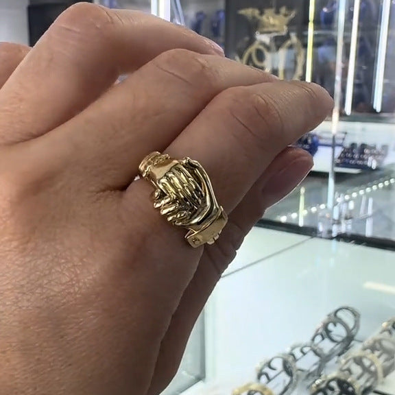 💞 Avoimet kädet -sydänrengas